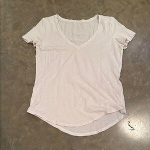 lululemon Classic White V-Neck Women's Top
